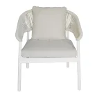 Living în aer liber cu perne și brațe rotunjite - Zenith Viadurini