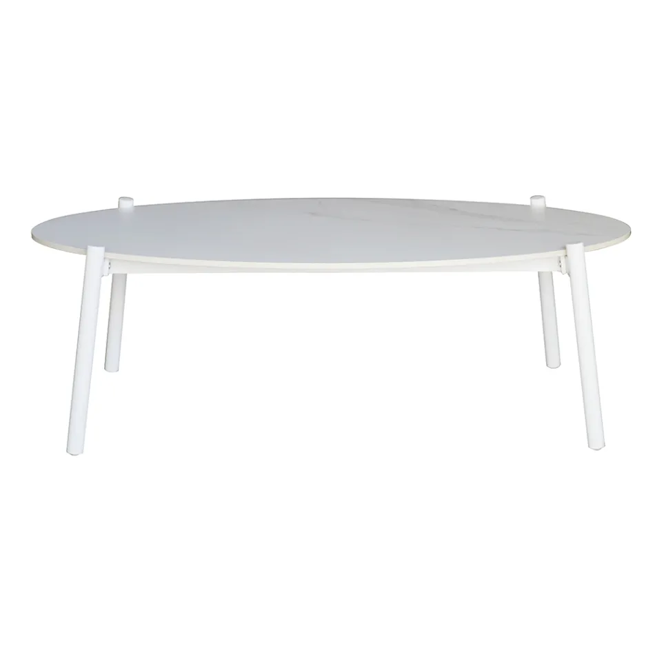 Living în aer liber cu perne și brațe rotunjite - Zenith Viadurini