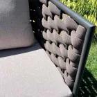 Sufragerie in aer liber cu Canapea, Fotoliu si Masuta de cafea dreptunghiulara - Dandelium Viadurini