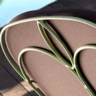 Lounge în aer liber cu structură de fier realizată manual Made in Italy - Melinda Viadurini