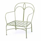 Lounge în aer liber cu structură de fier realizată manual Made in Italy - Melinda Viadurini