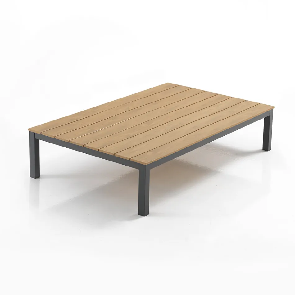 Sufragerie în aer liber și interior compusă din 1 canapea de colț și 1 măsuță de cafea - Savoir Viadurini