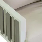 Lounge în aer liber din aluminiu alb și perne crem - Relaz Viadurini