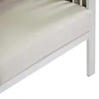 Lounge în aer liber din aluminiu alb și perne crem - Relaz Viadurini