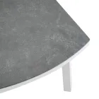 Lounge în aer liber din aluminiu alb și perne crem - Relaz Viadurini