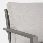 Lounge în aer liber din aluminiu cu perne acoperite în țesătură - Armonia Viadurini