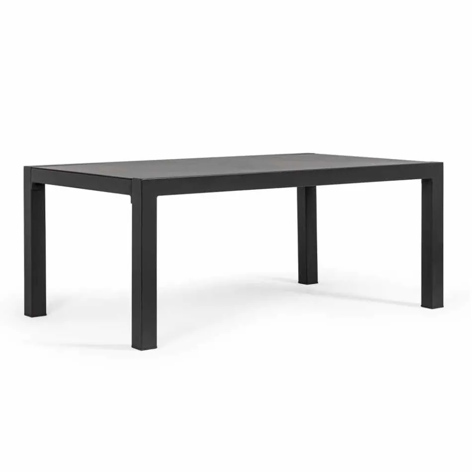 Lounge în aer liber din aluminiu cu perne acoperite în țesătură - Armonia Viadurini