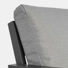 Lounge în aer liber din aluminiu cu perne acoperite în țesătură - Armonia Viadurini