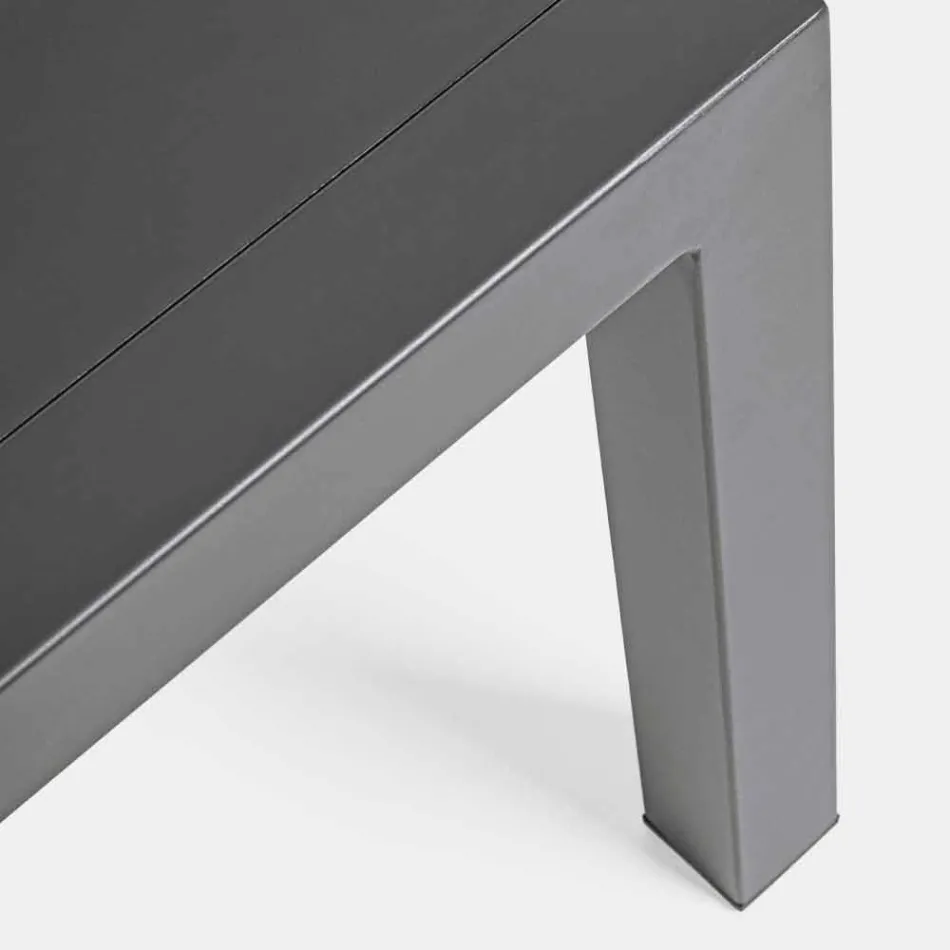 Lounge în aer liber din aluminiu cu perne acoperite în țesătură - Armonia Viadurini