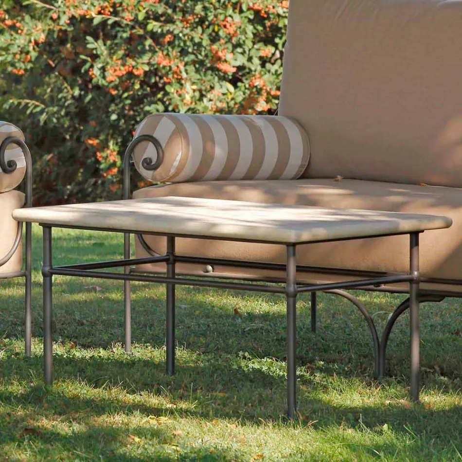 Lounge Artisan Garden cu structură de fier Made in Italy - Lisotto Viadurini