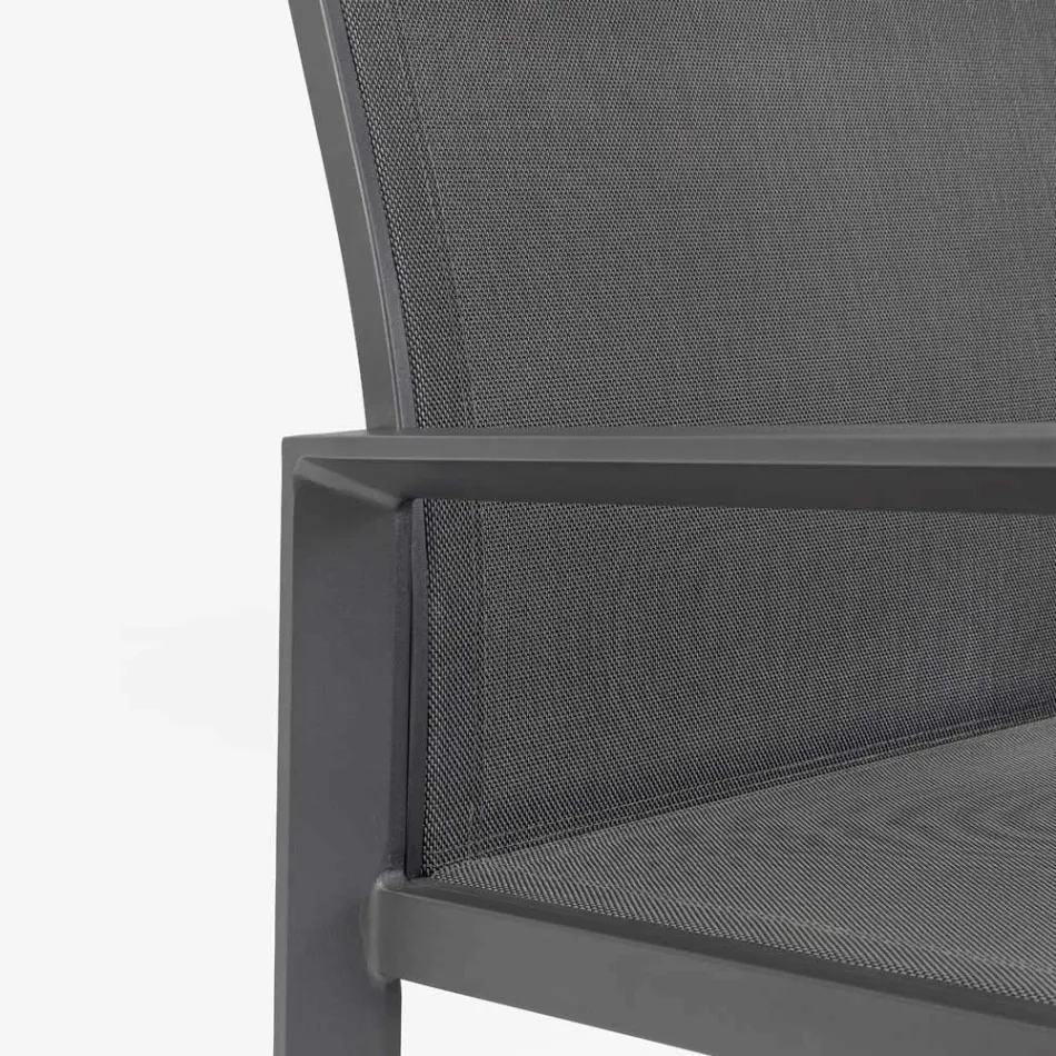 Salon de grădină cu 1 canapea, 2 fotolii și 1 măsuță de cafea - Plan Viadurini