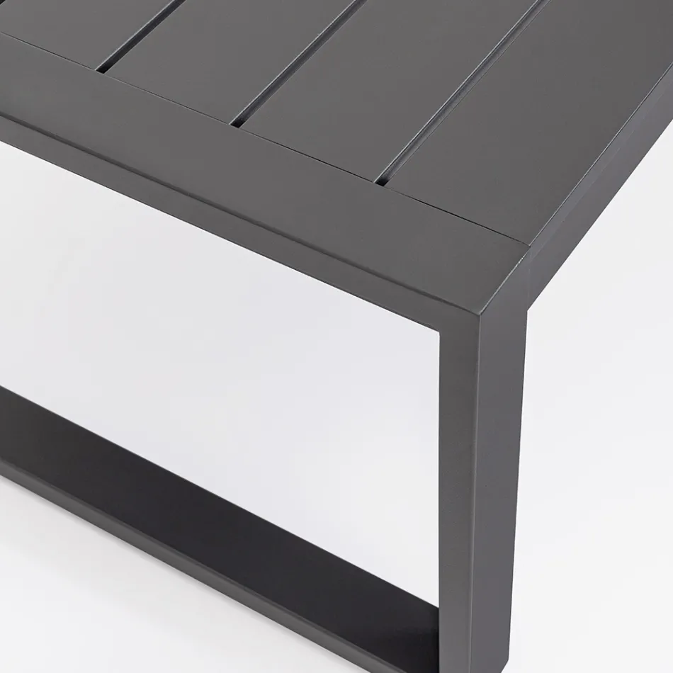 Salon de grădină cu 1 canapea, 2 fotolii și 1 măsuță de cafea - Plan Viadurini