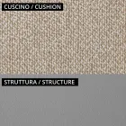 Salon de grădină cu 1 canapea și 2 fotolii Made in Italy - Jardinier Viadurini