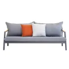 Garden Lounge cu 2 Fotolii, 1 Canapea și 1 Masă din Aluminiu - Minni Viadurini