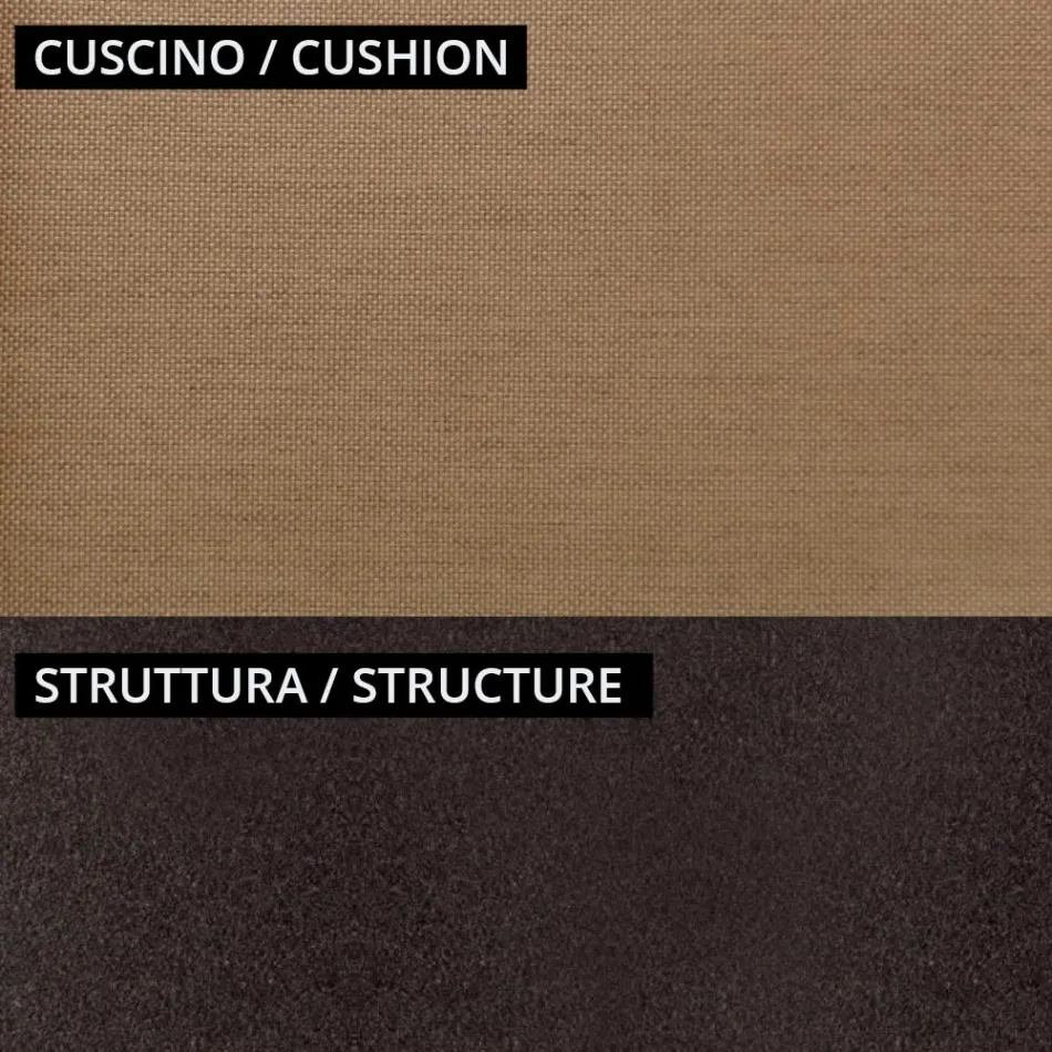 Lounge de grădină cu 2 fotolii și 1 canapea de 2 locuri Made in Italy - Fontana Viadurini