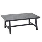 Lounge de grădină cu canapea și masă de cafea din aluminiu - etichetă Viadurini