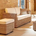 Abaca Garden Lounge Complet cu Perne - Raziel Viadurini
