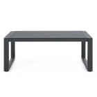 Garden Lounge cu design alb sau negru din aluminiu - Ploaia de lapte Viadurini