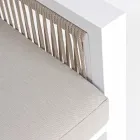 Garden Lounge cu design alb sau negru din aluminiu - Ploaia de lapte Viadurini