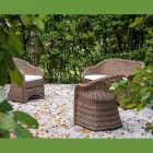 Salon de gradina din Aluminiu si Tesut Polyrattan - Melina Viadurini