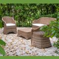 Salon de gradina din Aluminiu si Tesut Polyrattan - Melina