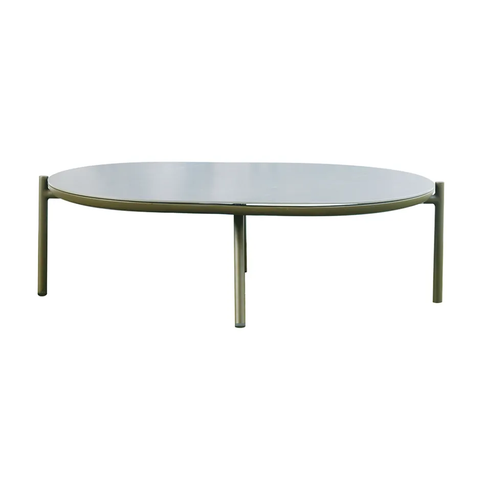 Sufragerie de grădină din aluminiu roșu sau verde - Regalrise Viadurini