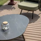 Sufragerie de grădină din aluminiu roșu sau verde - Regalrise Viadurini