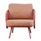 Sufragerie de grădină din aluminiu roșu sau verde - Regalrise Viadurini