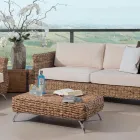 Garden Lounge in Banana Weaving cu Perne - Legolas Viadurini