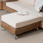 Garden Lounge in Banana Weaving cu Perne - Legolas Viadurini