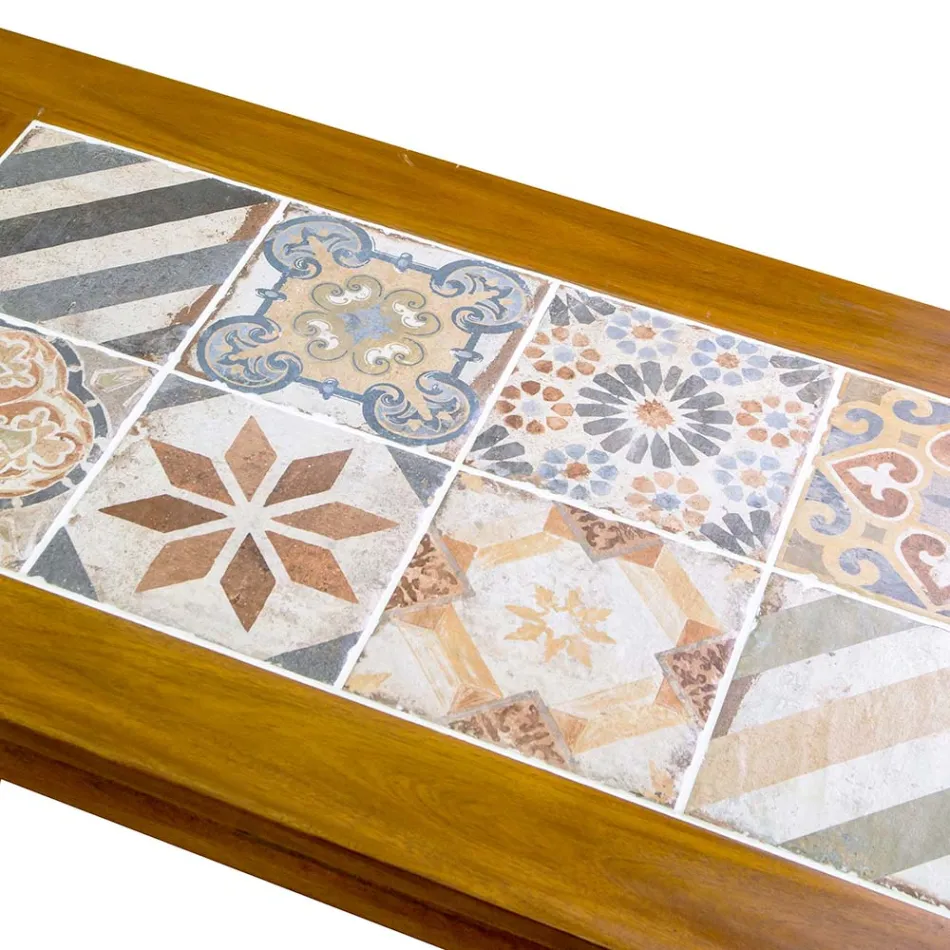 Set lounge de grădină din lemn de salcâm uleiat, culoare naturală - tehnic Viadurini