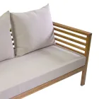 Set lounge de grădină din lemn de salcâm uleiat, culoare naturală - tehnic Viadurini