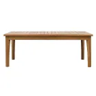 Set de mobilier de grădină din tec FSC cu perne ecru - Caresa Viadurini