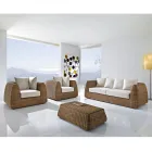 Set de grădină din Poly Rattan țesut manual - Charlie Viadurini