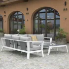 Lounge de grădină realizat din aluminiu - pasteluri Viadurini