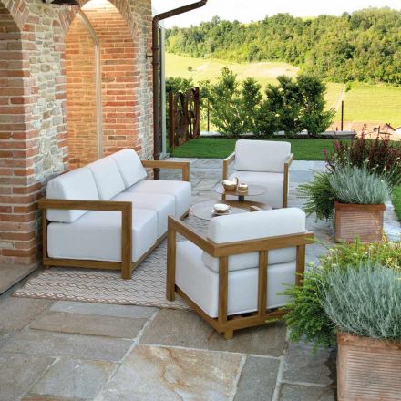 Camera de zi din aluminiu cu transfer termic cu efect de lemn - Camper Viadurini