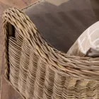 Lounge în aer liber în Kubù gri cu perne de scaun - Nazgul Viadurini