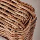 Camera de zi în aer liber din rattan natural, perne incluse, – Keira Viadurini