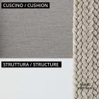 Lounge de gradina cu fotolii si canapea metalica Made in Italy - Prato Viadurini