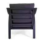 Camera de zi din aluminiu cu brațe din tec brazilian - Jurnal Viadurini