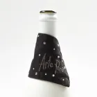 Tava de scurgere de in alb sau negru cu broderie si cristale 2 bucati - Salvino Viadurini