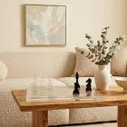 Set de șah și dame din plexiglas de design cu sertar, fabricat în Italia - Elora Viadurini
