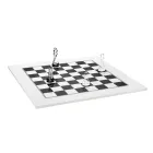Tabla de șah modernă din plexiglas alb sau negru, fabricată în Italia - Checkmate Viadurini