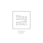 Tabla de sah pentru Sah si Lady din Cristal Acrilic Made in Italy - Smanto Viadurini