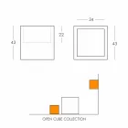 Cubul luminos raft Slide Open Cube design modern făcut în Italia Viadurini