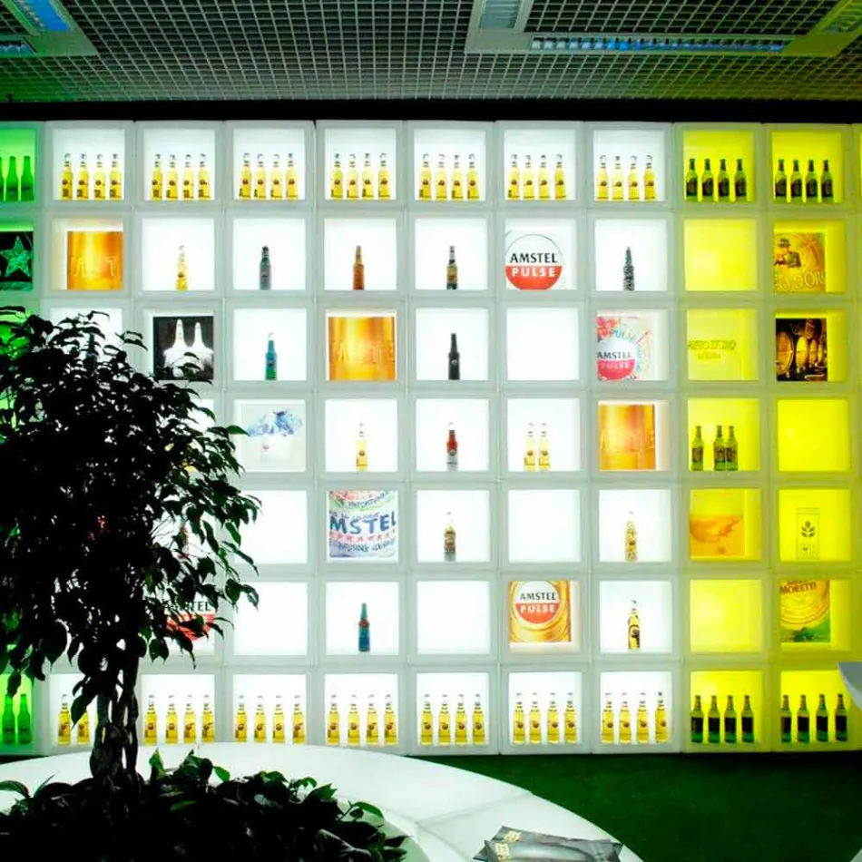 Cubul luminos raft Slide Open Cube design modern făcut în Italia Viadurini