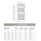 Încălzitor electric pentru prosoape cu design clasic din oțel Made in Italy - Roma Viadurini