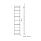 Incalzitor de prosoape cu Sistem Electric din Otel Made in Italy - Ananas Viadurini