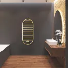 Încălzitor de prosoape cu design „Tutto Tondo Slim” din oțel Fabricat în Italia - Neted Viadurini