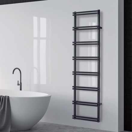 Încălzitor electric de prosoape cu colectoare verticale fabricat în Italia - Zenzero Viadurini
